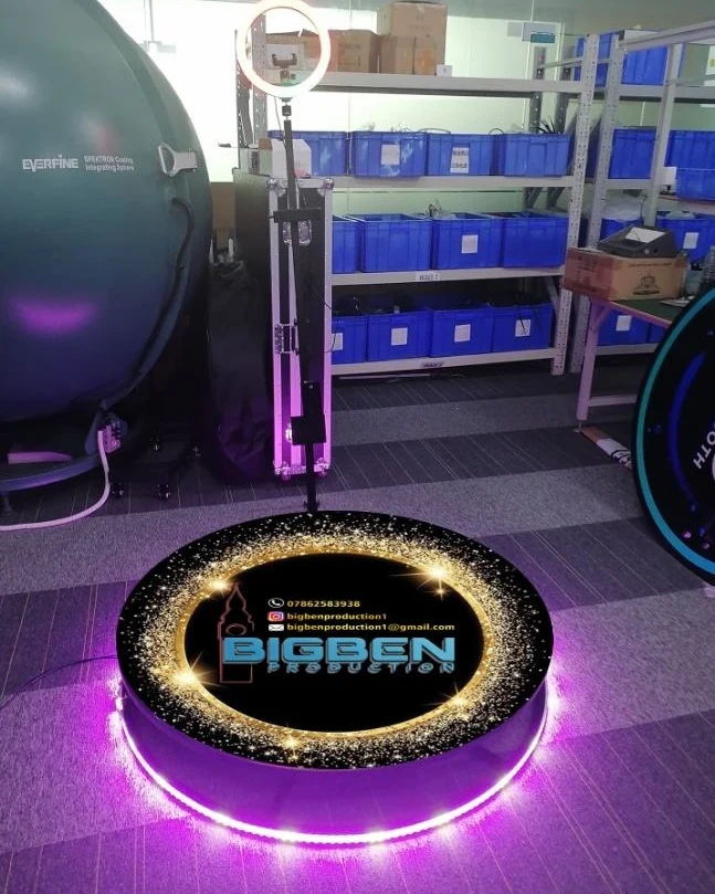 360 photo booth setup